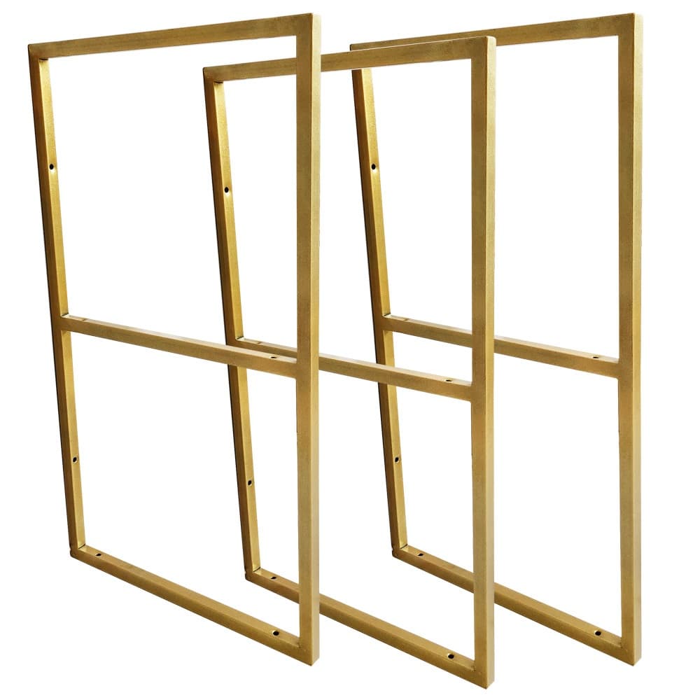 Suporte Estilo Industrial  Duplo Teto/Parede Prateleira 30cm Dourado - 03 unid.