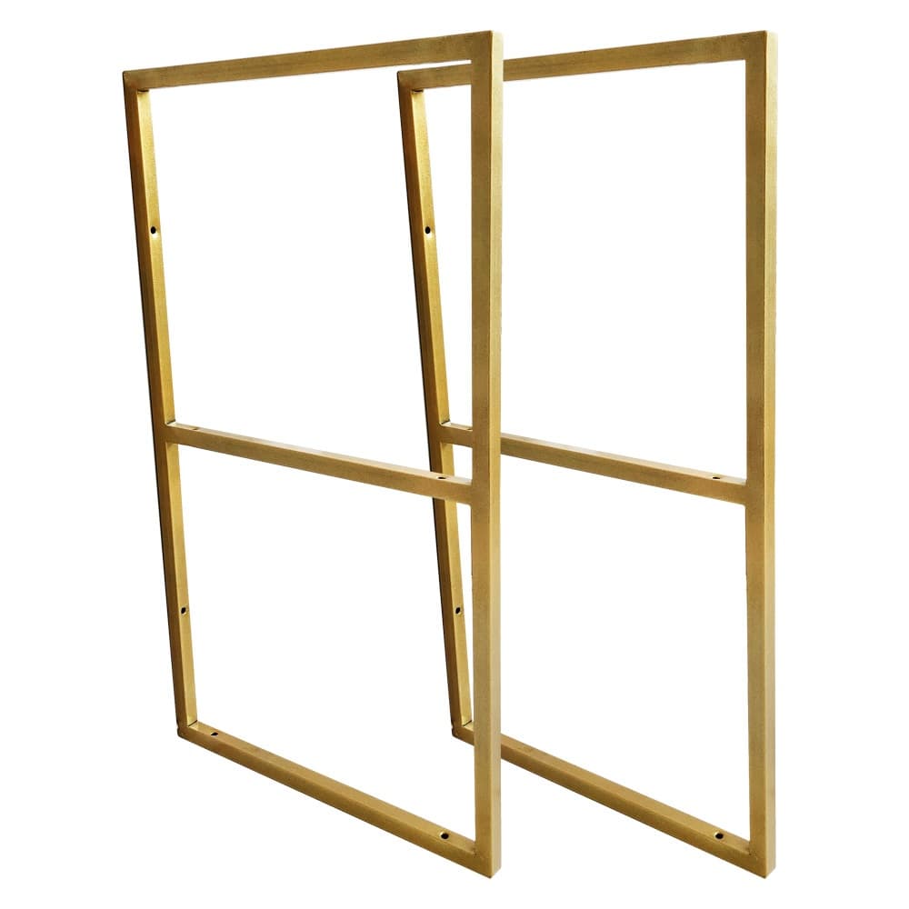 Suporte Estilo Industrial  Duplo Teto/Parede Prateleira 30cm Dourado - 02 unid.