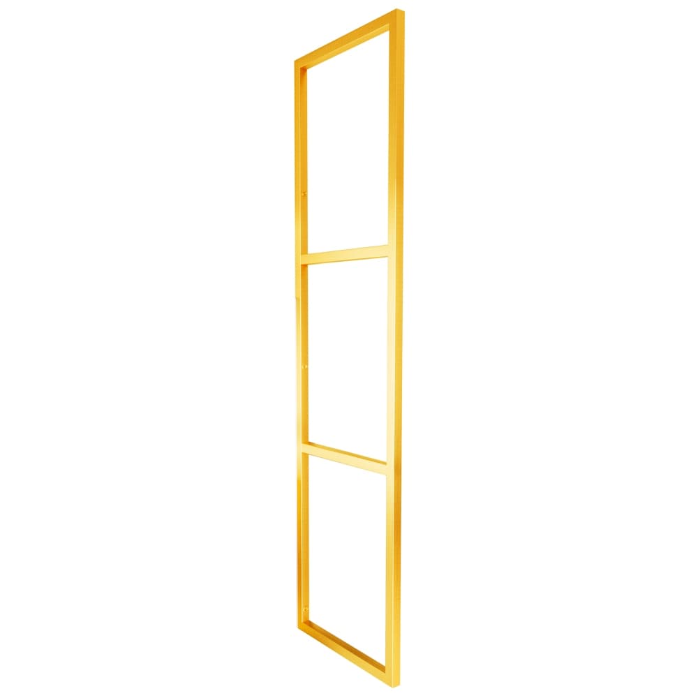 Suporte Estilo Industrial Triplo Teto/Parede Prateleira 20cm Dourado