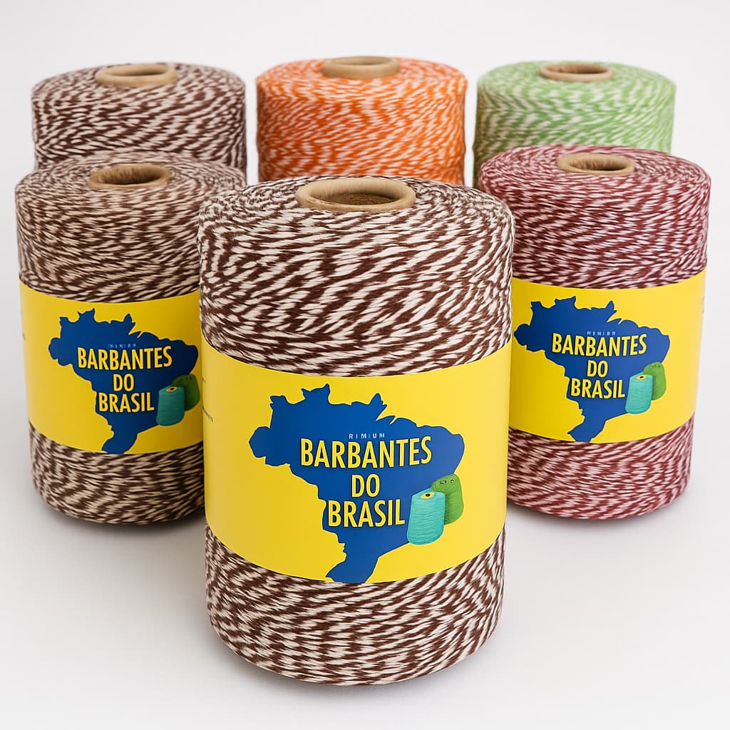 Barbante Mesclado Fio 6 para Crochê – 1kg de Alta Qualidade