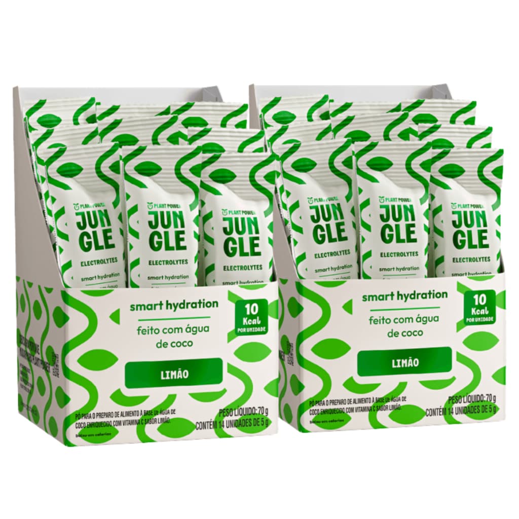2x Jungle Eletrolytes Stick Plant Power Limão 14 unidades 5g