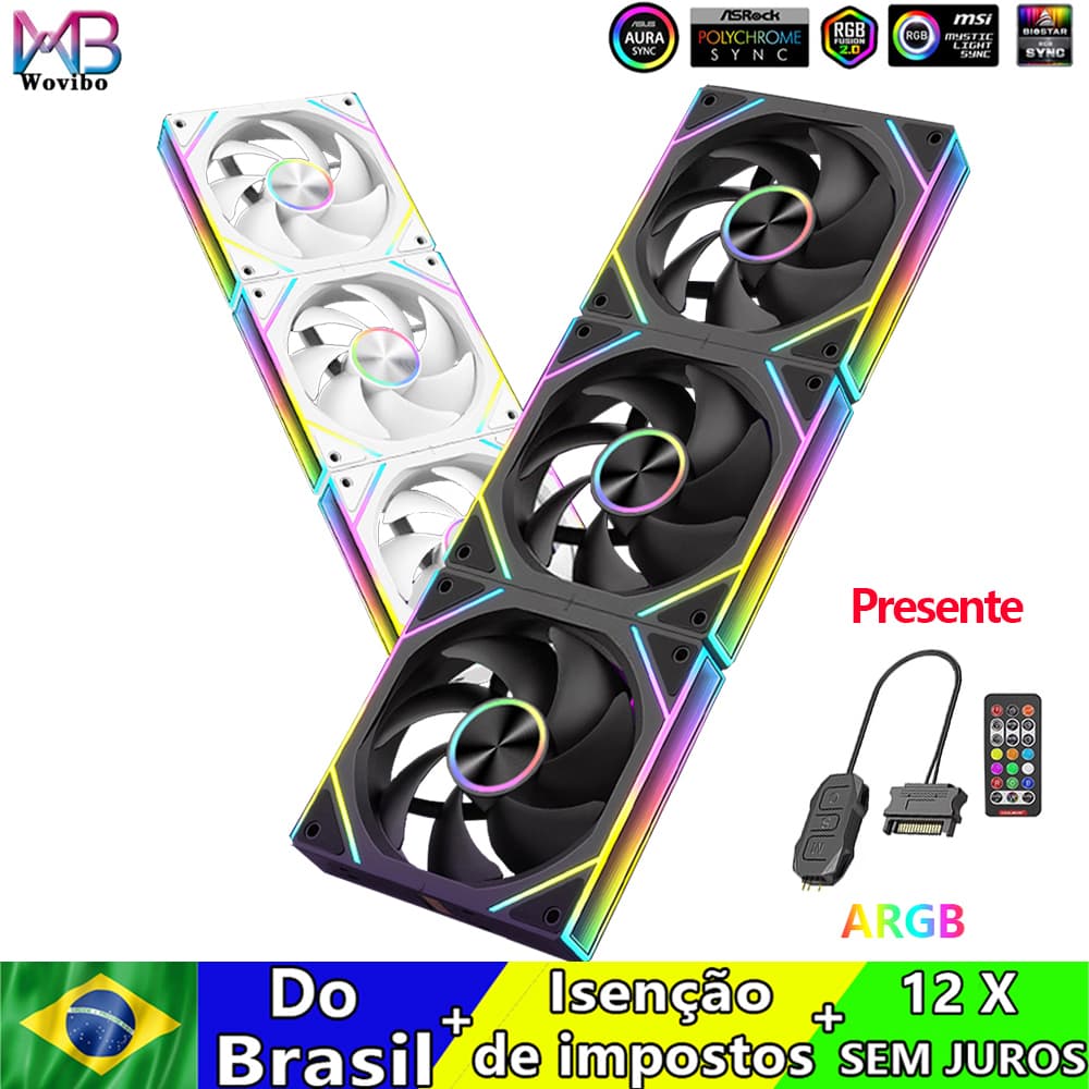 120mm Uni Fan Cooling Fans Cooler ARGB RGB PC Computer Case Ventilador Wireless Splicing Infinity