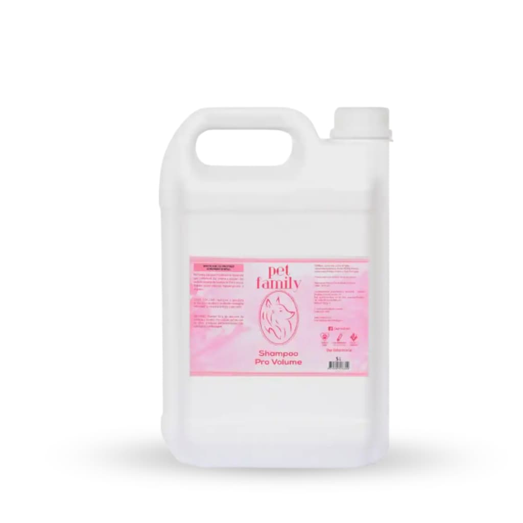 Shampoo Vegano Para Pets Doador de Volume de pelagem 5L  Brilho e Leveza Para a Pelagem
