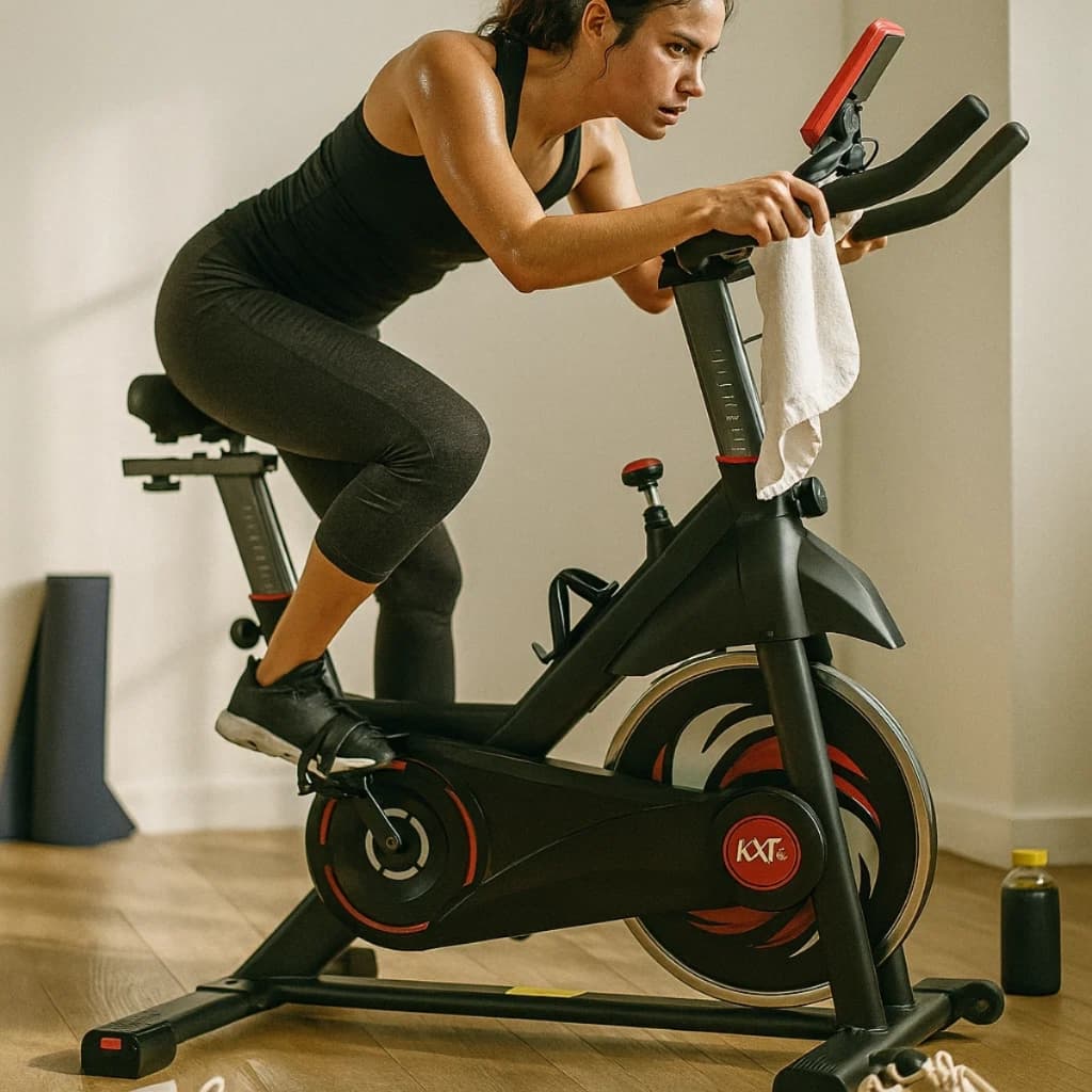 Bicicleta Ergométrica KXT-3000 Spinning Mecânica 150kg Fitness Profissional Academia em Casa