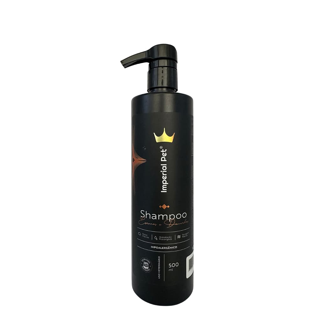 Shampoo Pet Super Premium 500ml Para Cães E Gatos Imperial Pet Frutado De Roman E Vanilla