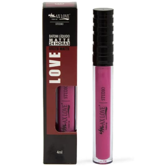 Batom Líquido Matte 24 Horas Cor 27 a 32 Max Love 4ml - Validade 01/2027