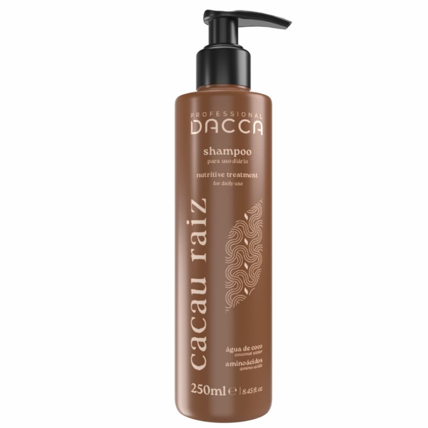 Dacca Shampoo de Cacau Pós Química Hidratante Profissional de Salão Pós Progressiva 250ml
