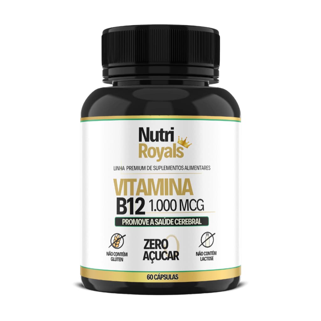 Metilcobalamina 1.000 MCG 60 Cápsulas - Vitamina B12 Nutri Royals