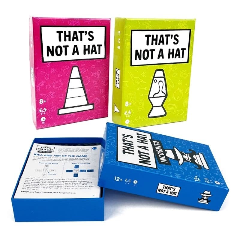 Jogo De Blefe Memória That's Not A Hat Familia Amigos Board Games