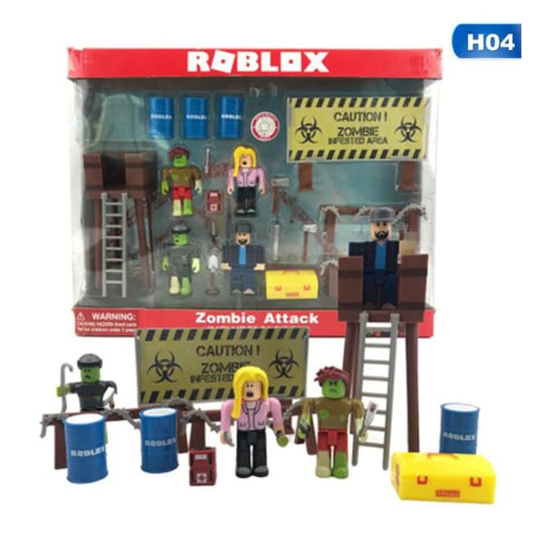 Kit Roblox Boneco Articulado Desmontável Com Escada Coleção Zumbilândia