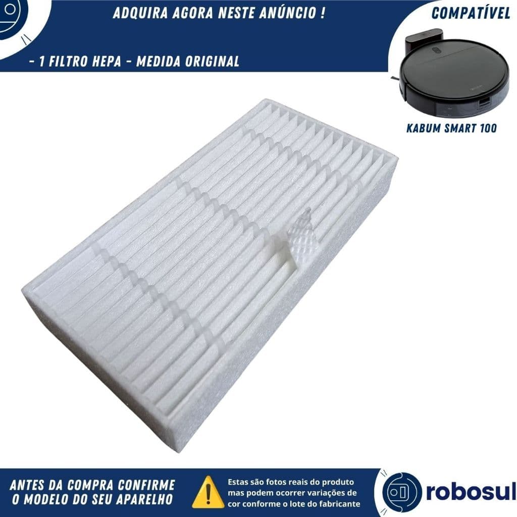 Filtro Hepa Para Robô Aspirador Kabum Smart 100