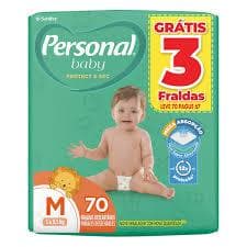 Fralda Descartável Personal Soft & Protect Hiper M-70 fraldas | G-60 | XG/XXG- 50