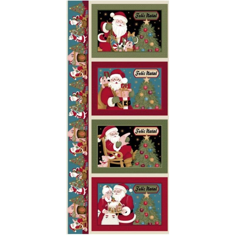 Tecido Estampado para Patchwork - Natal Luz : Jogo Americano (0,60x1,40)