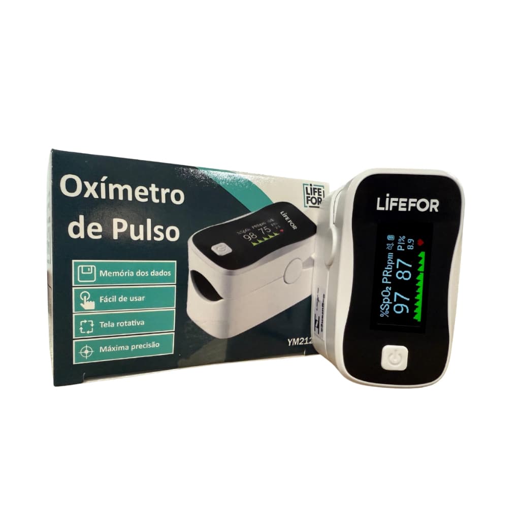 Oxímetro Digital Portátil Lifefor Para Dedo Acurácia Superior a 98%