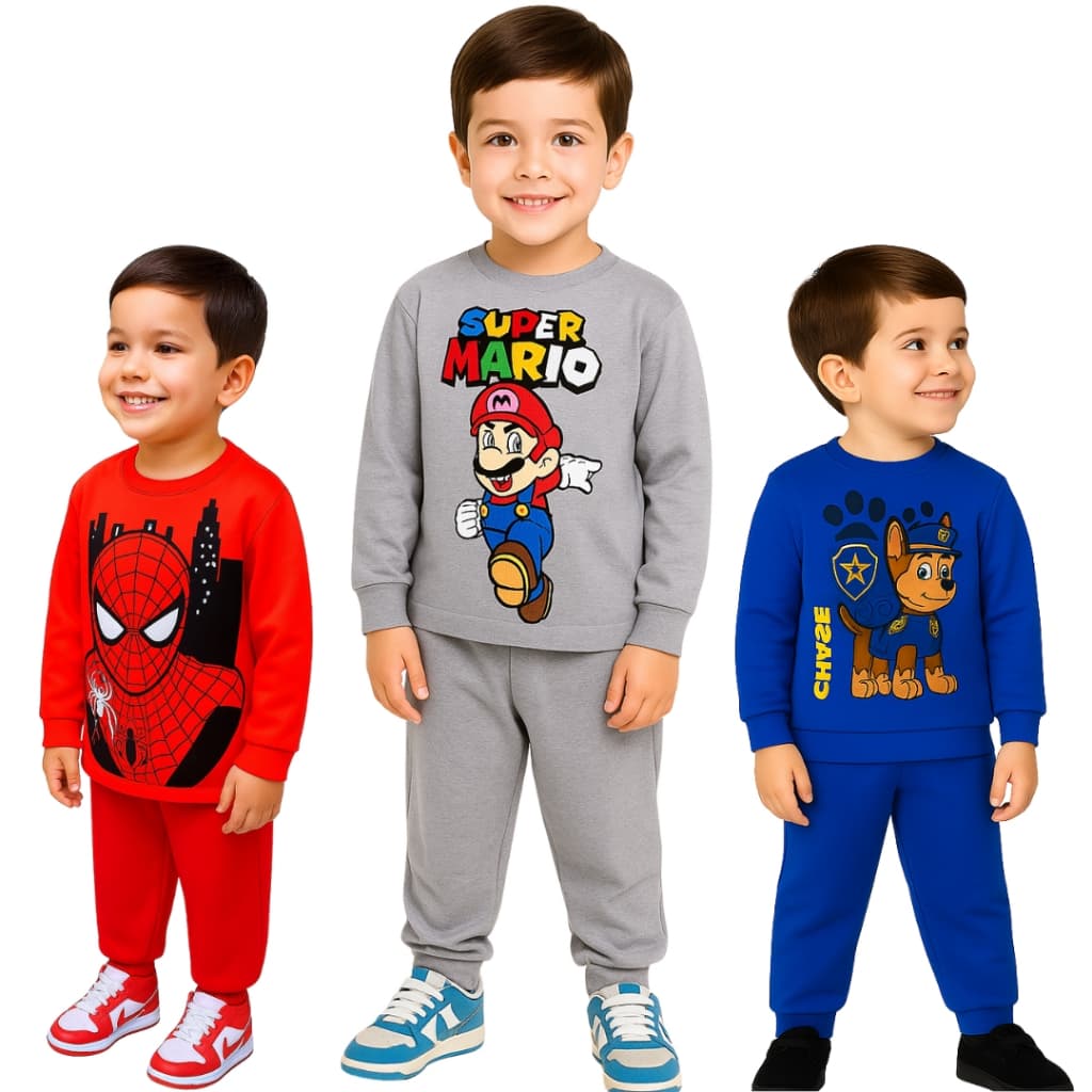 Conjunto De Moletom Infantil Para Menino – Quentinho e Confortável