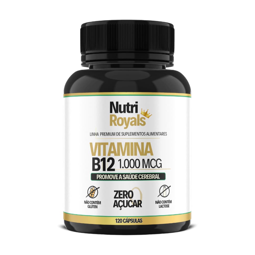 Vitamina B12 1.000 MCG 120 Cápsulas - Metilcobalamina Original