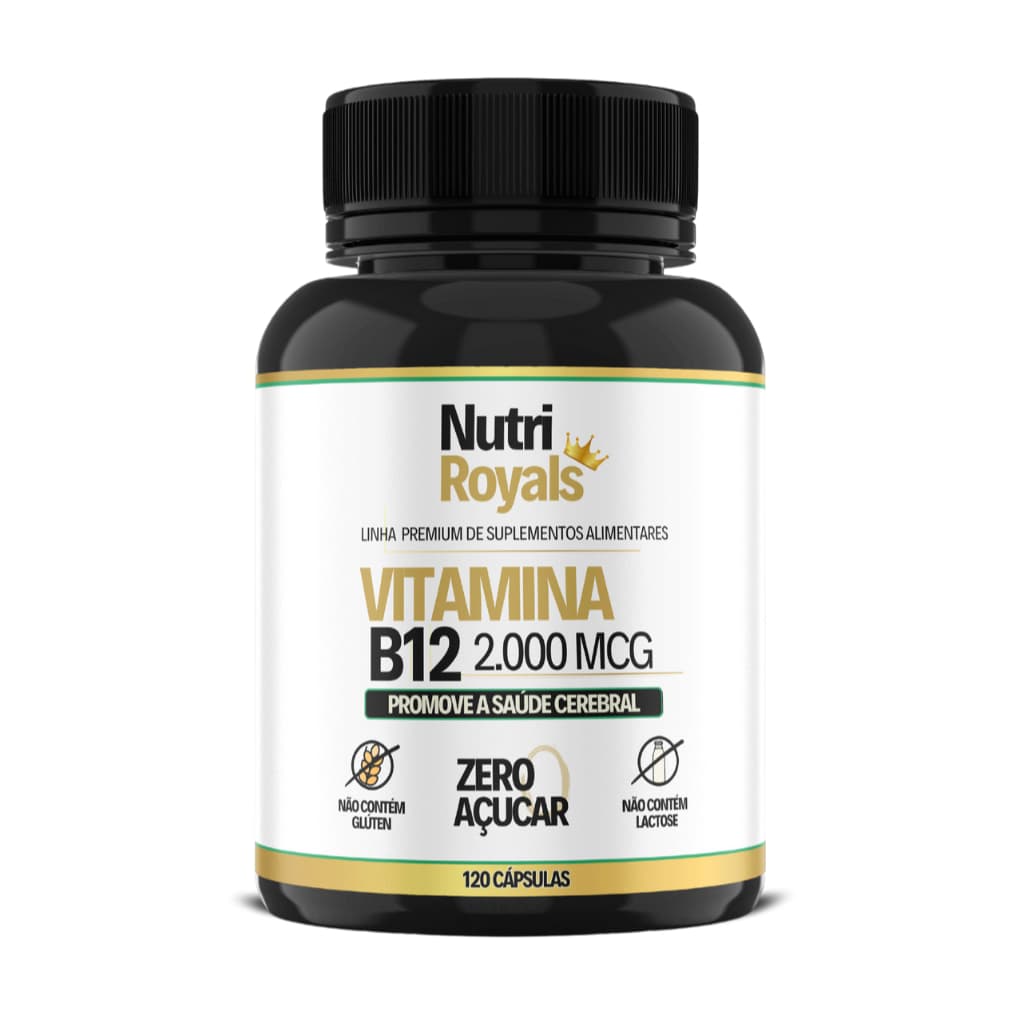 Vitamina B12 2.000 MCG 120 Cápsulas - Metilcobalamina