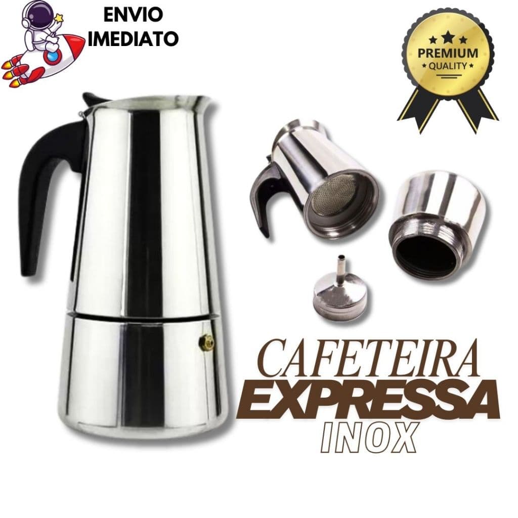 Maquina de Café Cafeteira Italiana 9 Xícaras Expresso e Moka