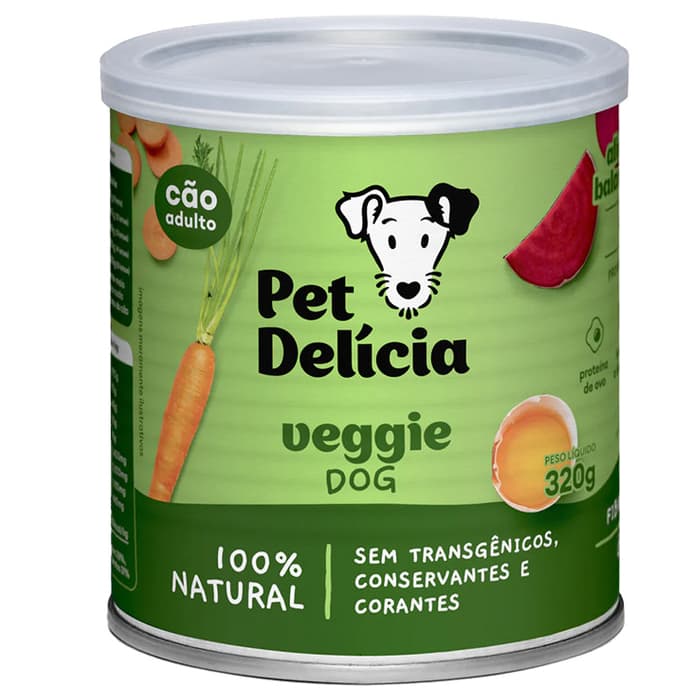 Ração Úmida Pet Delícia Cachorros Adultos Veggie Dog 320g