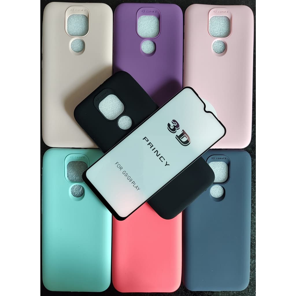 Kit Capinha e Película 3D para celular modelo G9 Play + limpeza de tela. Proteção Celular