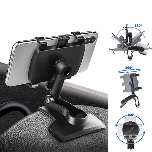 Suporte Multifuncional para Celular no Carro Ajustável e Pronto para Uso em Diferentes Ângulos