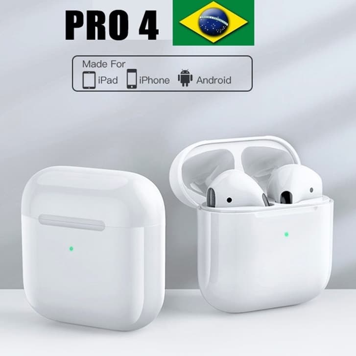 Fones De Ouvido TWS Air Pro 4 Fone Bluetooth Com Redução De Ruído Compatível iPhone IOS Xiaomi Android