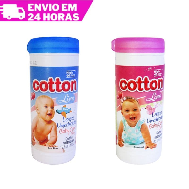 Lenço Umedecidos Baby Care Cuidado Bebe Com 40 Unids Sem Alcool