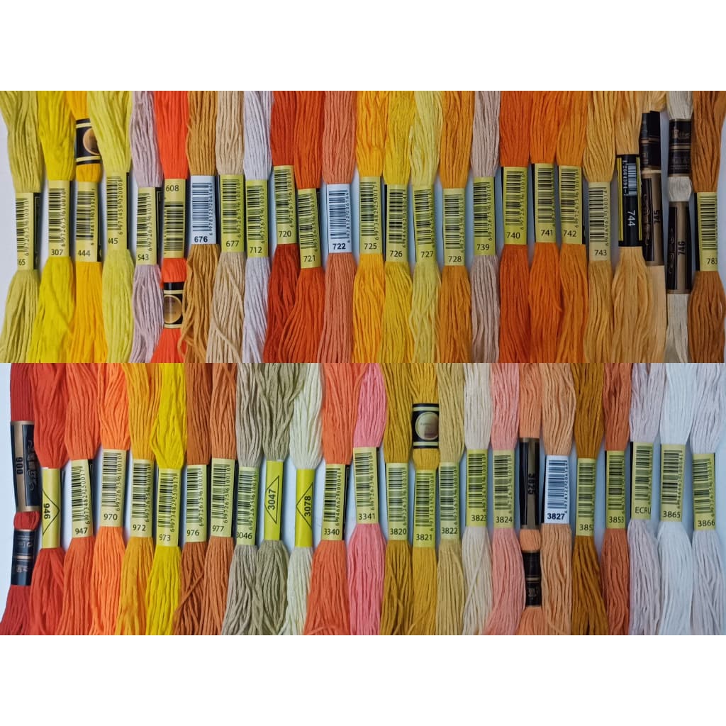 kit linha meadas para bordar ponto cruz,cores de escolha