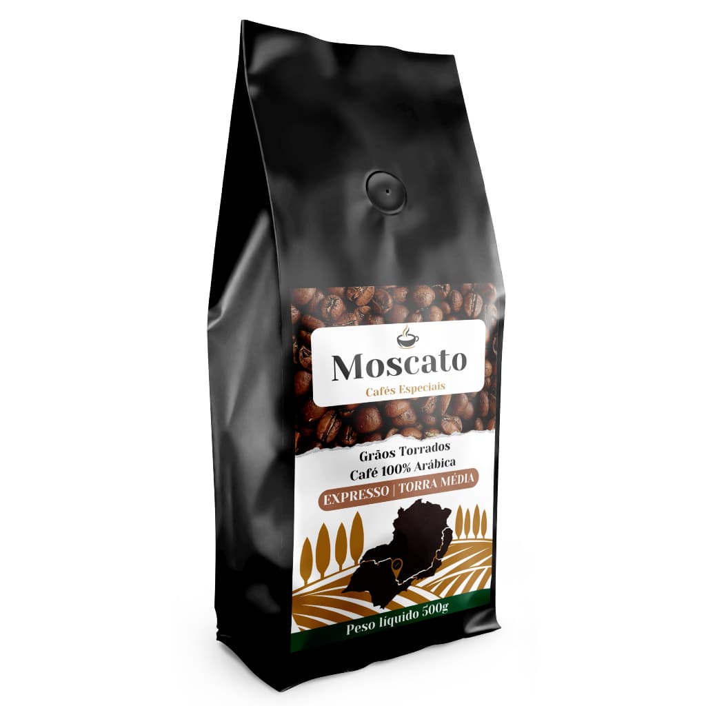 Café em Grãos Arábica Gourmet Expresso 500g / Torra Média Café Moscato