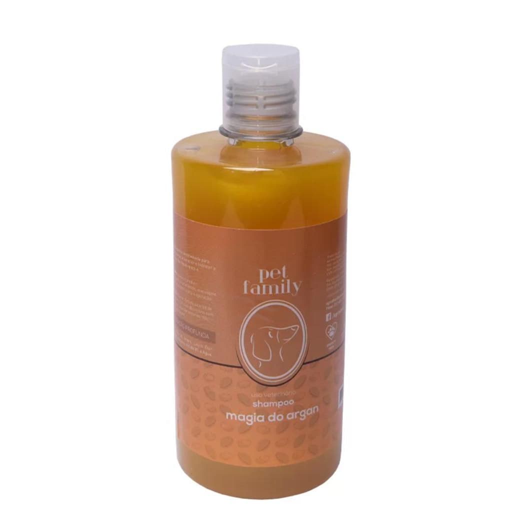 Shampoo Para Cães E Gatos Pet Family Magia Do Argan  Care 500 ml