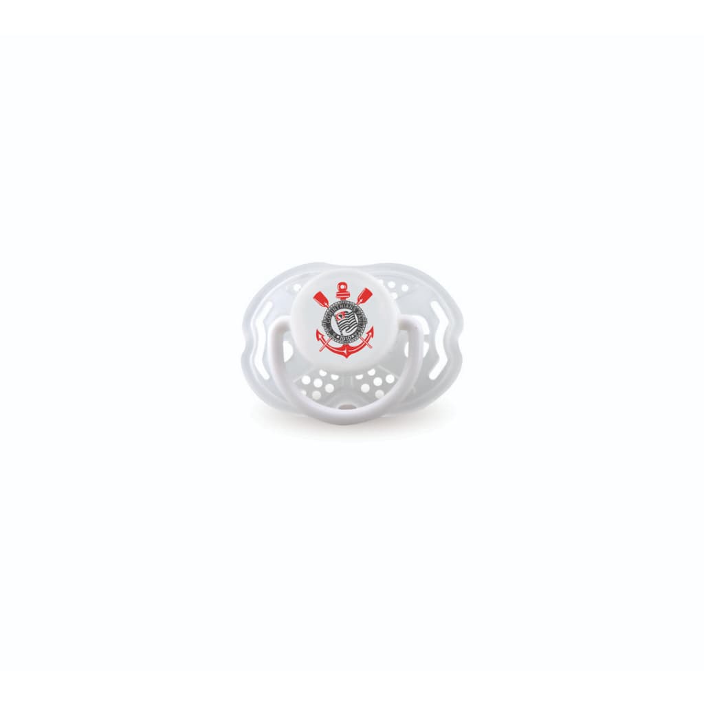 Chupeta Corinthians Orto Assimétrica Tam 2 Kids Gol Produto Oficial