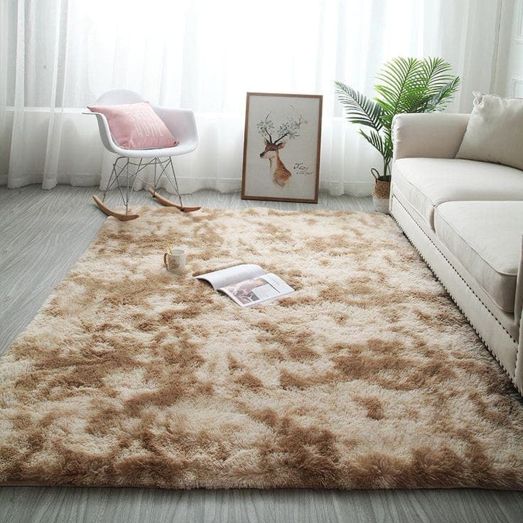 Tapete Felpudo 2M x 1,5M Peludo Macio Antiderrapante e Antialérgico Sala Quarto Sala Escritório