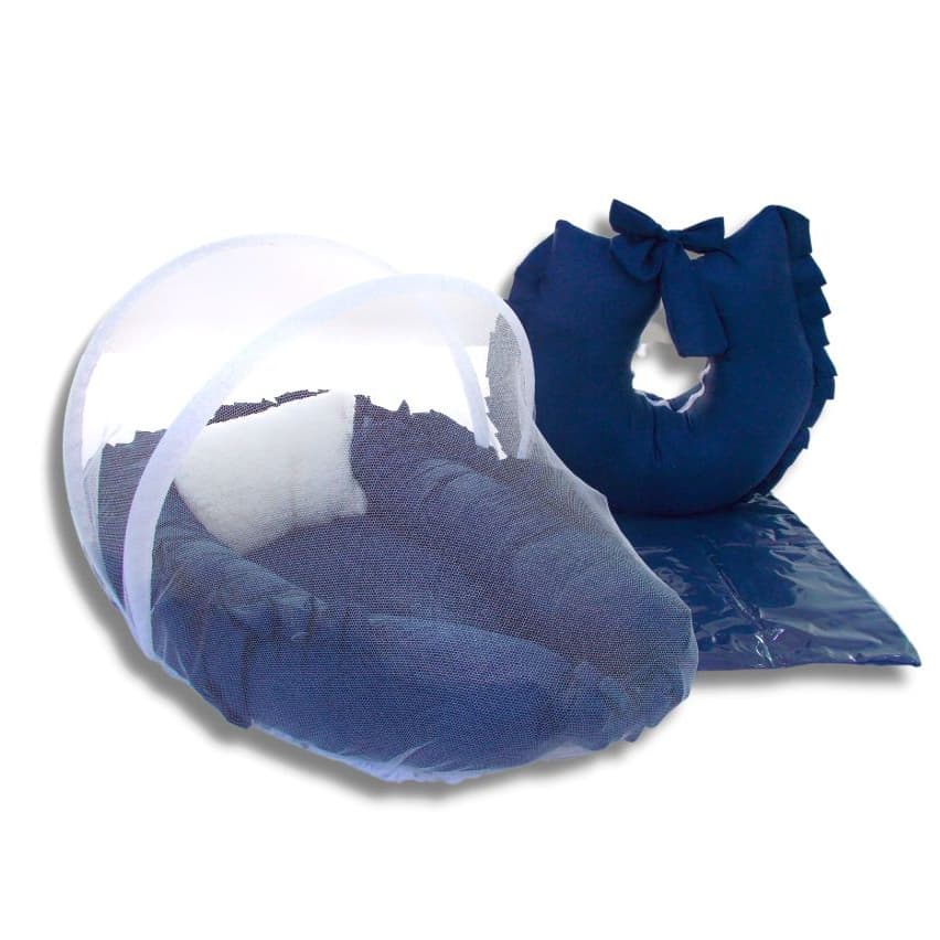 Kit Mosqueteiro para ninho Azul Marinho + Ninho Redutor + Almofada amamentação + Trocador de fralda, Azul Marinho, Promoção da Loja, Ninho Bebe, Ninho Bebe menino, Ninho Bebe menina, Trocador de fraldas.