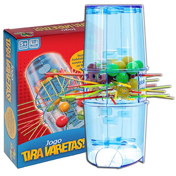 Tira Varetas Original Brinquedo Infantil Jogo Tabuleiro Pega Vareta Coordenação Motora Família 6+
