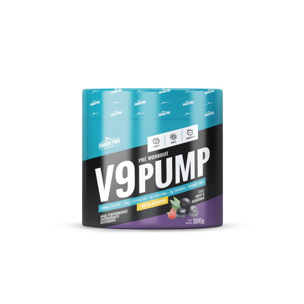 V9 Pump (Pré Treino) 300g - Shark Pro - Pote