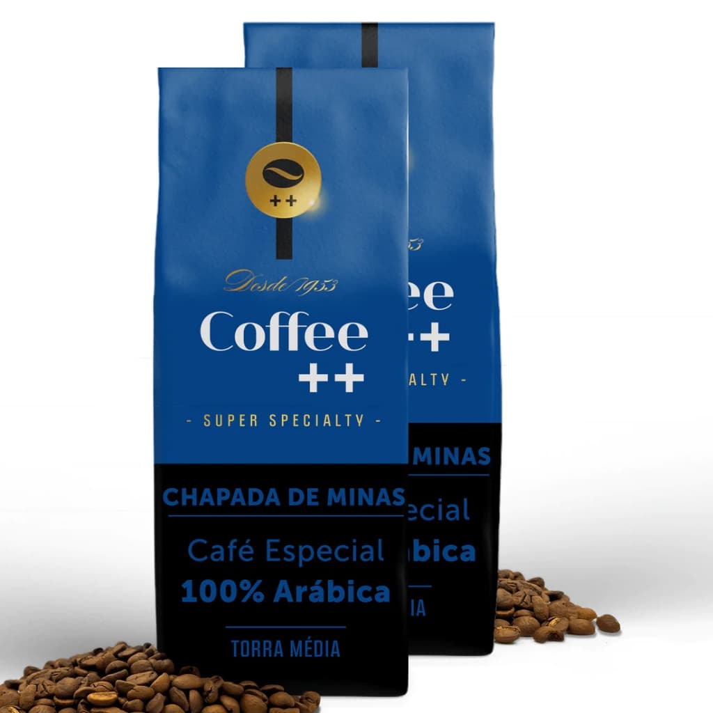 Kit 2x Café Especial em Grãos Chapada de Minas Coffee ++ 100% Arábica Torra Média 250g