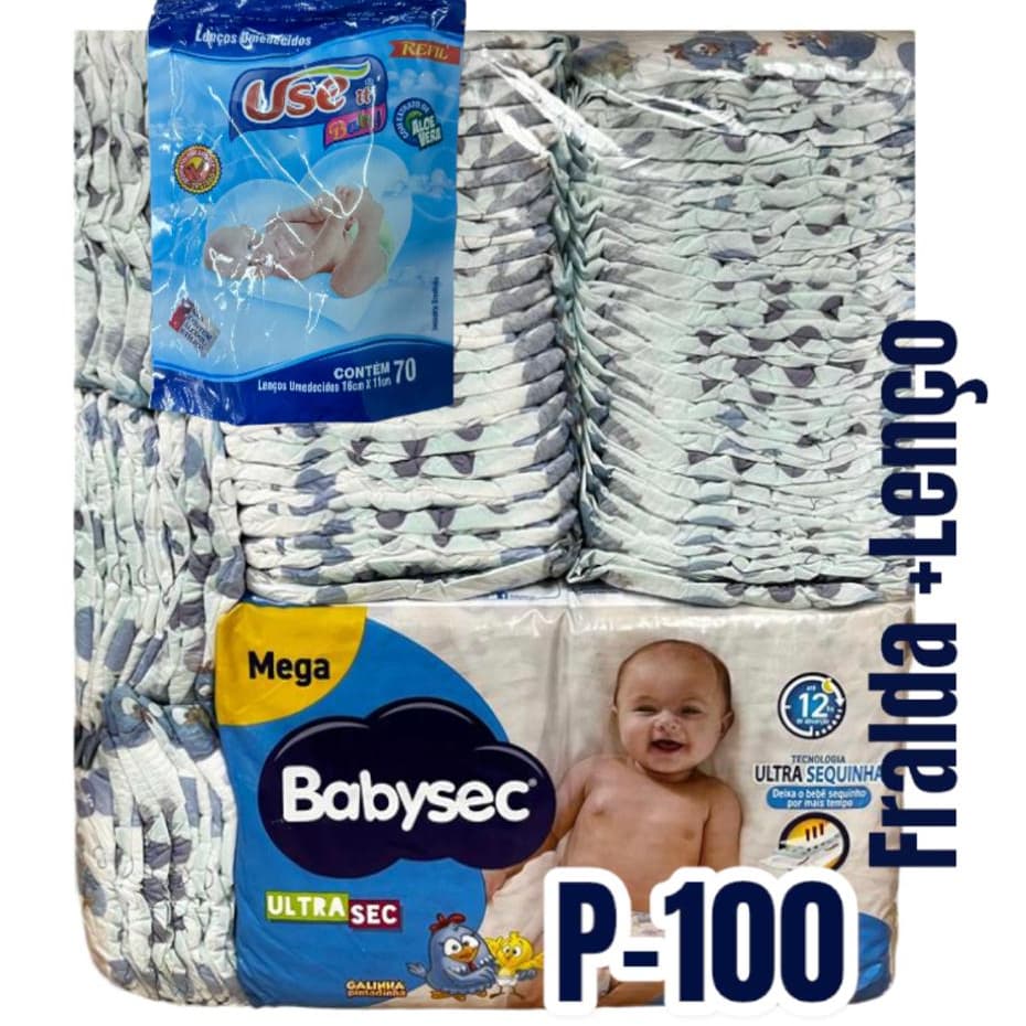 Fralda infantil  Babysec Pacotão Econômico  original  NOTURNA COM GARANTIA MAIS LENÇO