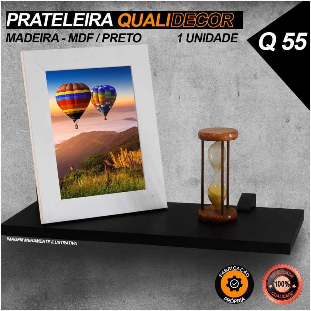 Prateleira Porta Modem Sala Escritório Casa Suporte Mdf Parede