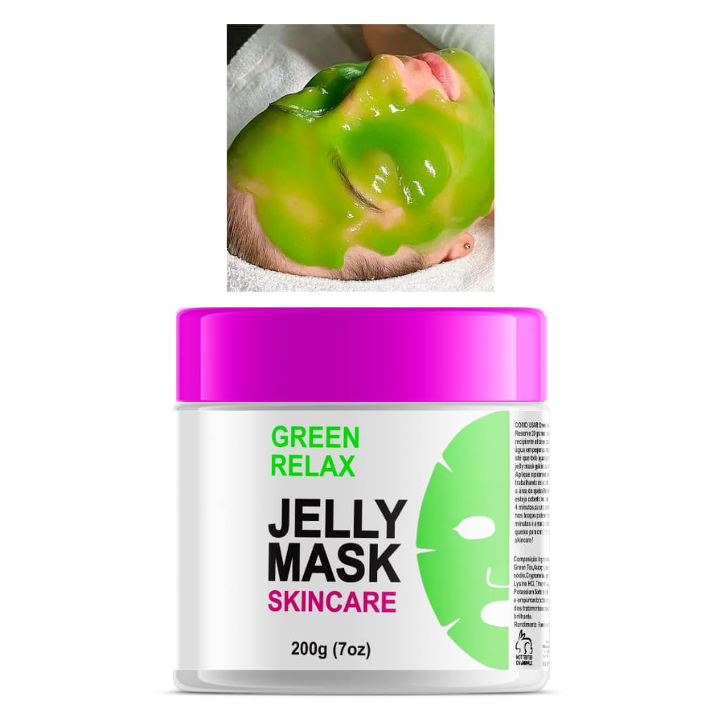 Jelly mask máscara facial Anti-rugas, Anti-idade pele lisinha,pele bonita