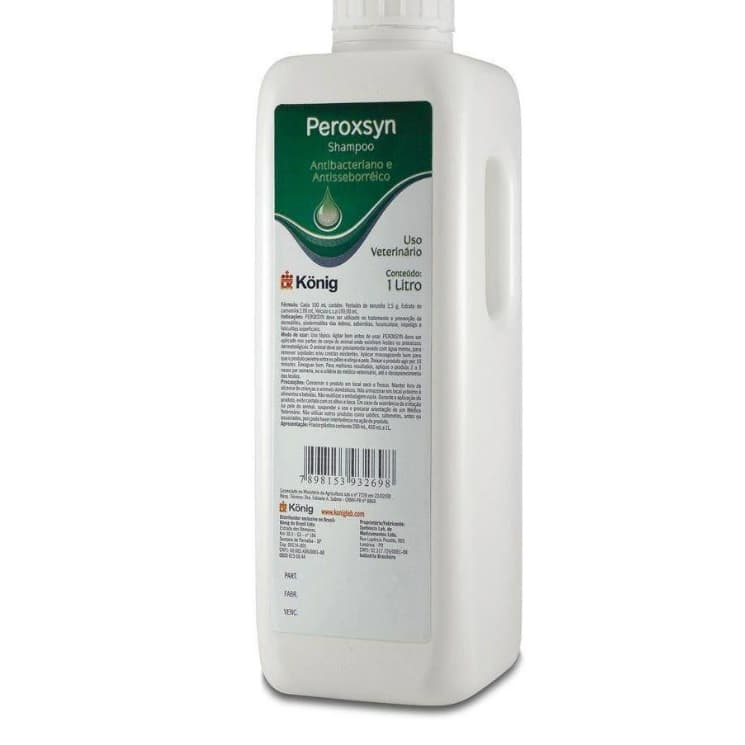 Shampoo Peroxsyn 1L para Cães e Gatos König