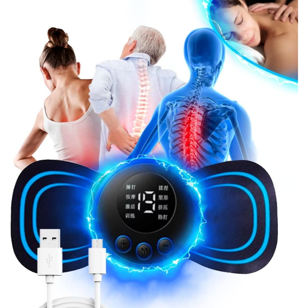 Mini Massageador Elétrico Portátil P/dores Musculares
