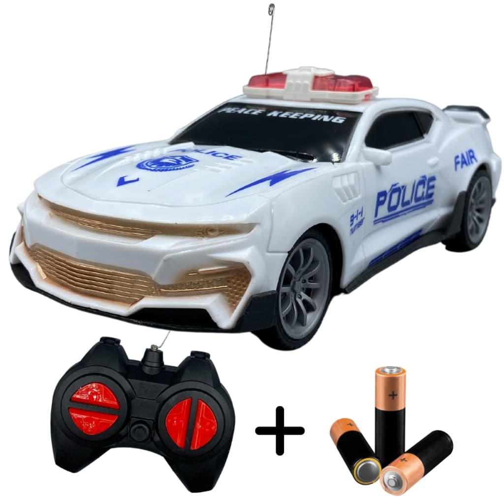 Carrinho Controle Remoto Polícia 4 Canais