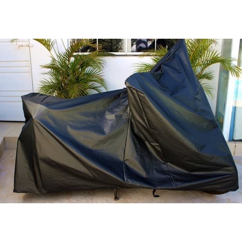 Capa Cobrir Moto Couro Proteção Contra Sol Chuva Granizo Riscos Poeira P M G 100% Forrada Impermeável Anti Raios Uv