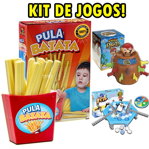 Pula Batata Brinquedo Infantil Jogo Tabuleiro Educativo Puxa Batatinha Família Menino Menina Kit