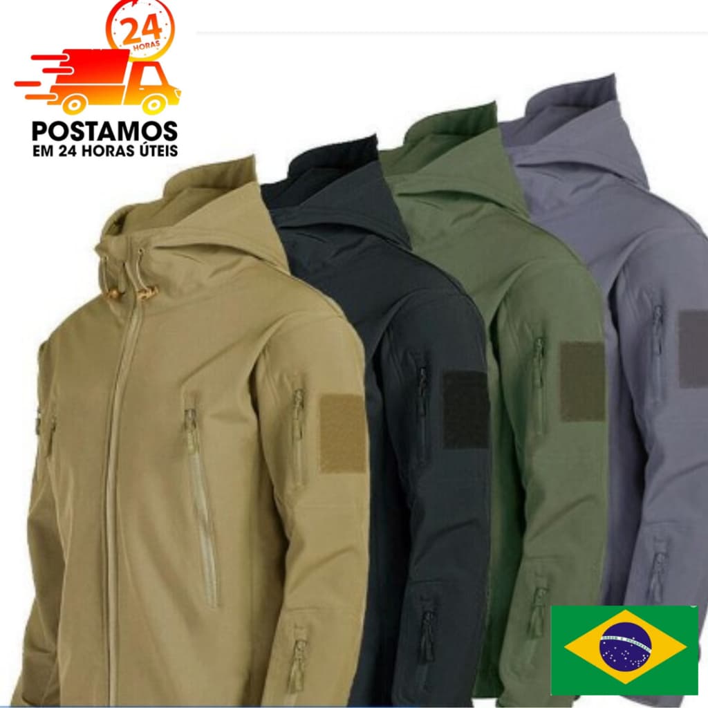 Jaqueta Tática De Inverno Impermeável Flexível / Casaco Militar Pronta Entrega no Brasil
