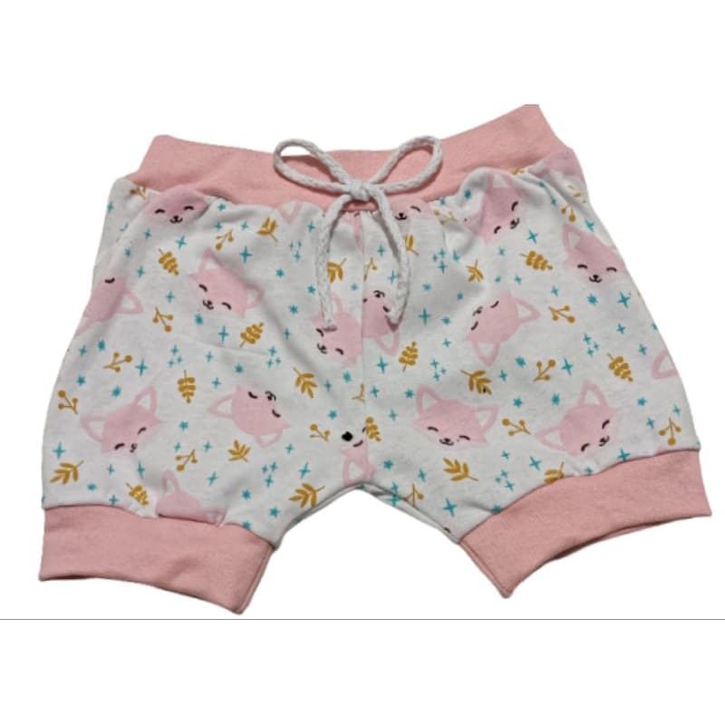 Short Bebê Tapa Fralda Canelado 100% Algodão Menino Menina