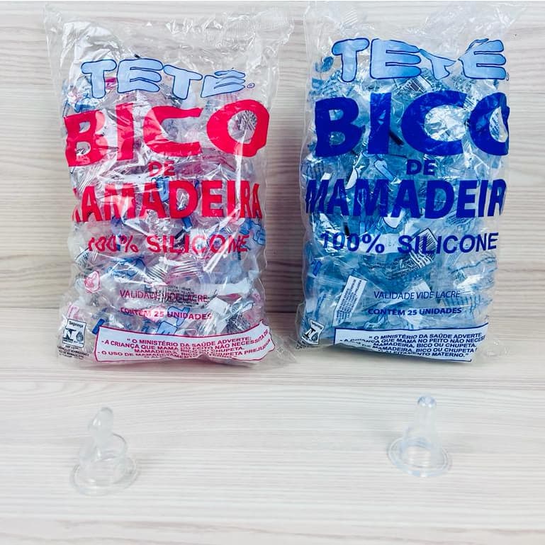 Kit C/ 25 Bicos de Mamadeira de Silicone Alta Qualidade