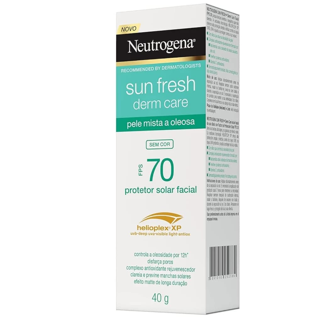 Protetor Solar Neutrogena Sun Fresh Fps 70  Pele Mista a Oleosa 40g