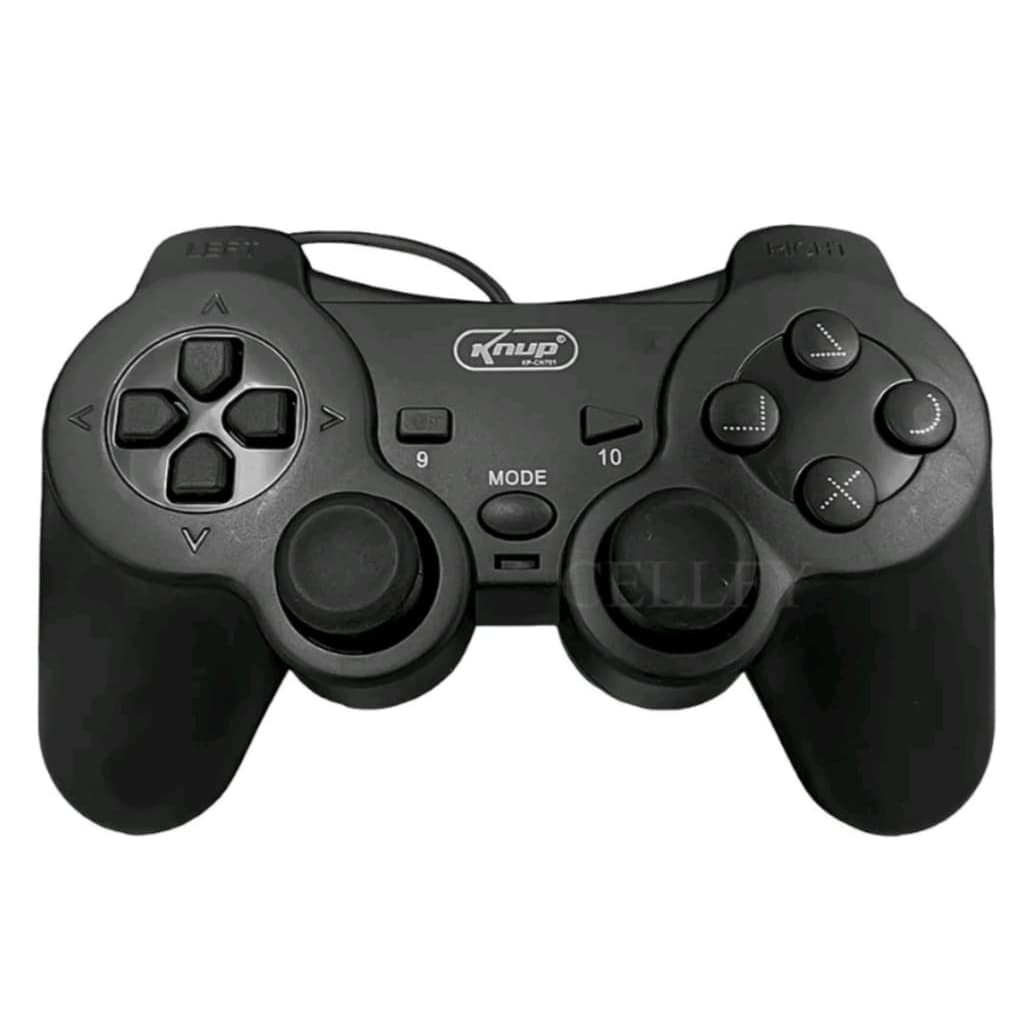 KNUP Controle Joystick para vídeo Game preto com fio KP-3121