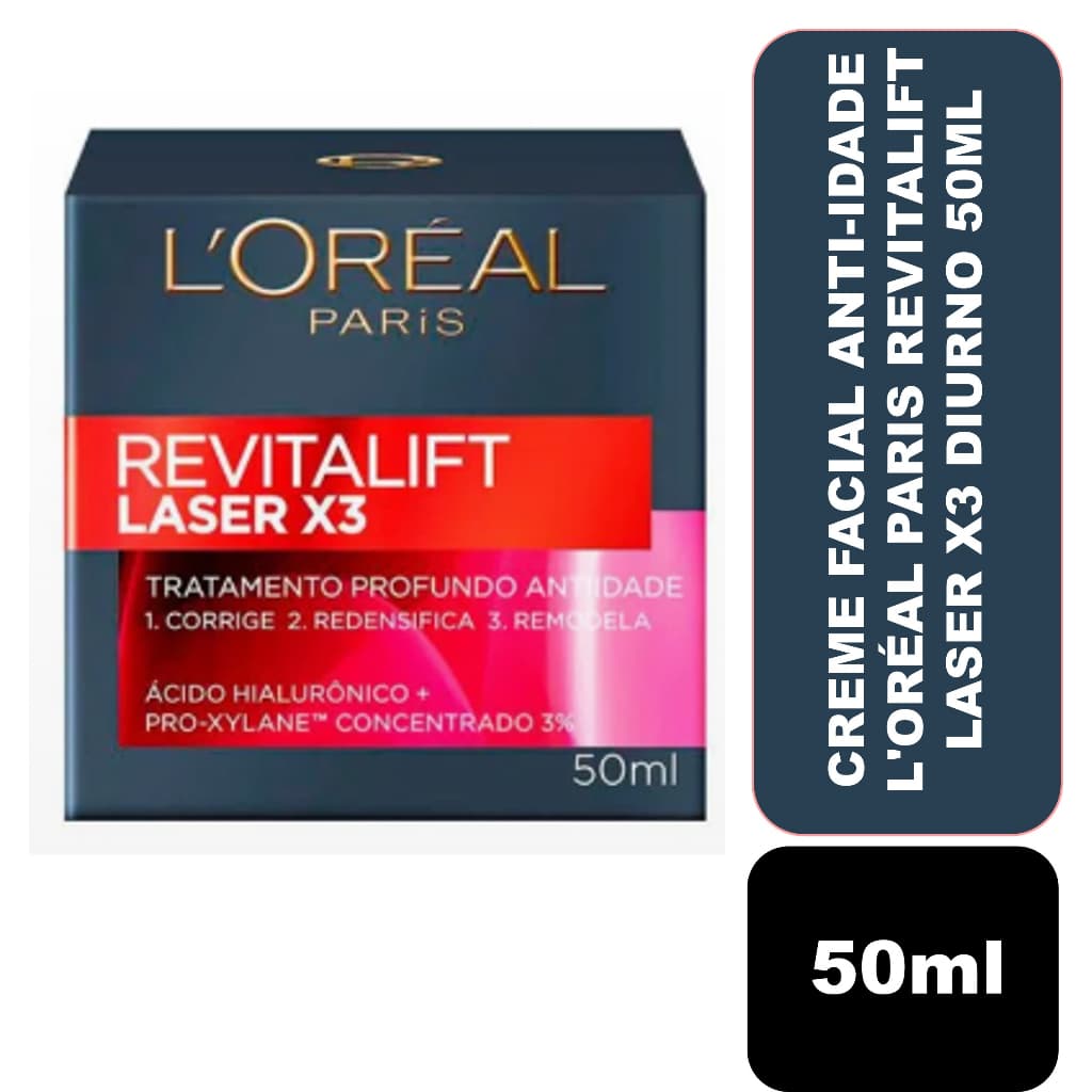 Creme Facial Anti-idade L'Oréal Paris Revitalift Laser X3 Diurno 50ml